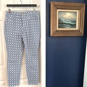 NWOT Women’s Tommy Bahama Cataline Caning SKINNY Ankle Blue Denim Jeans Sz 10